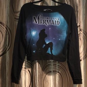 Disney’s the little mermaid cropped sweater